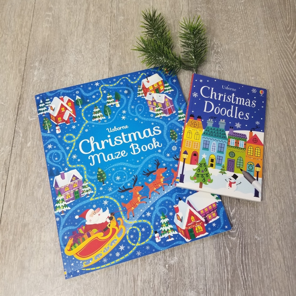Christmas Maze Book And Doodles